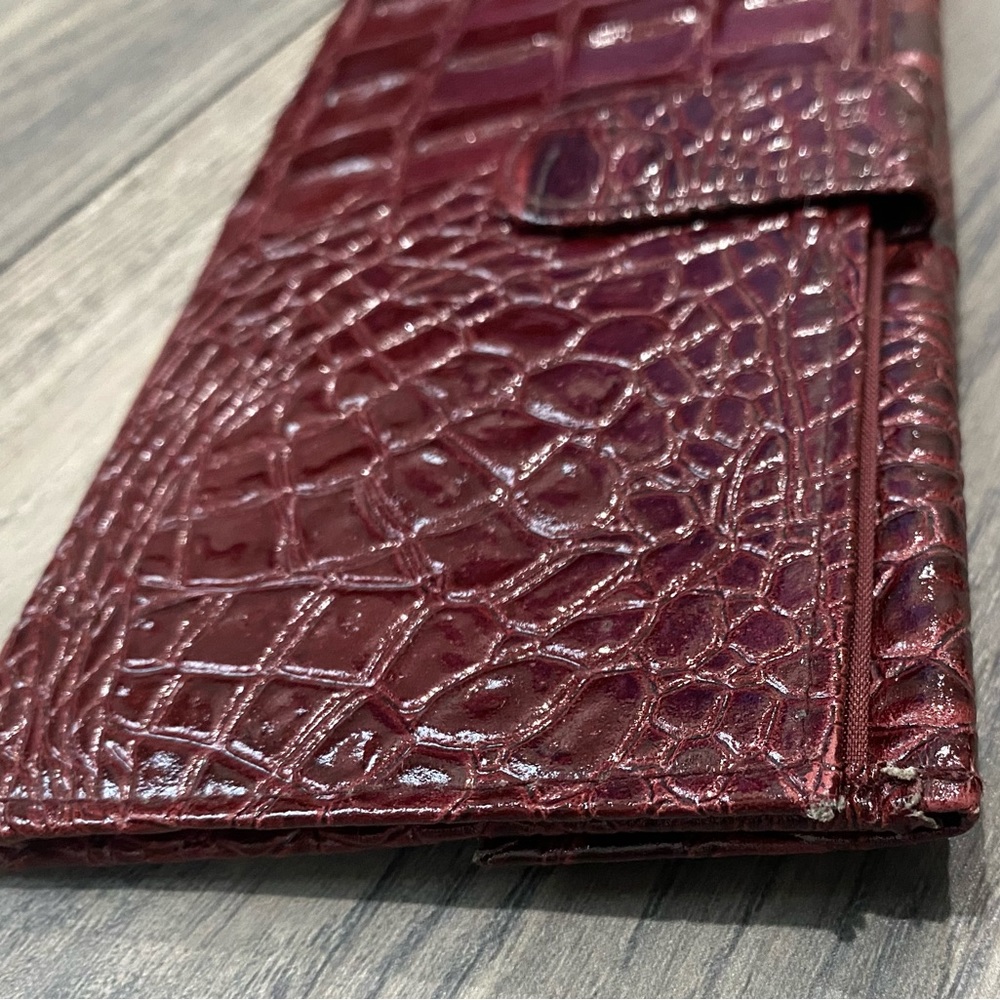 Vintage Genuine leather burgundy wallet - Picture 8 of 8
